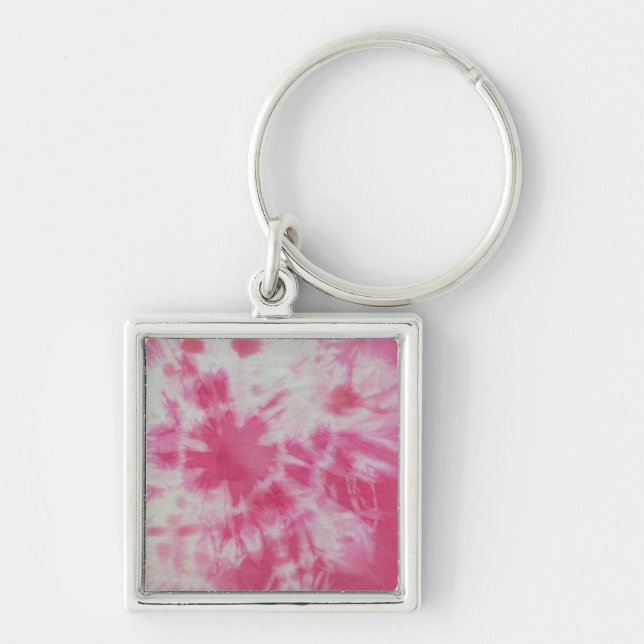 Tye Dye Composition #6 by Michael Moffa Key Ring (Front)