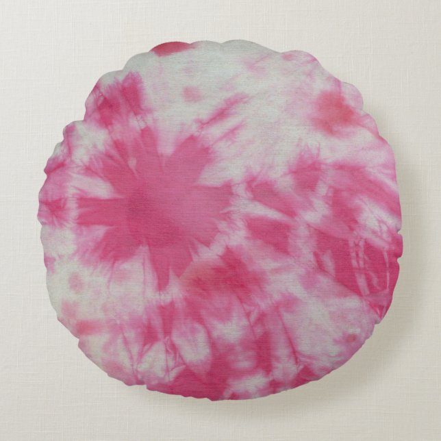 Tye Dye Composition #6 by Michael Moffa Round Cushion (Front)