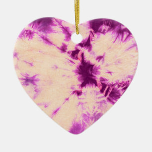 Tye Dye Composition #7 by Michael Moffa Ceramic Tree Decoration