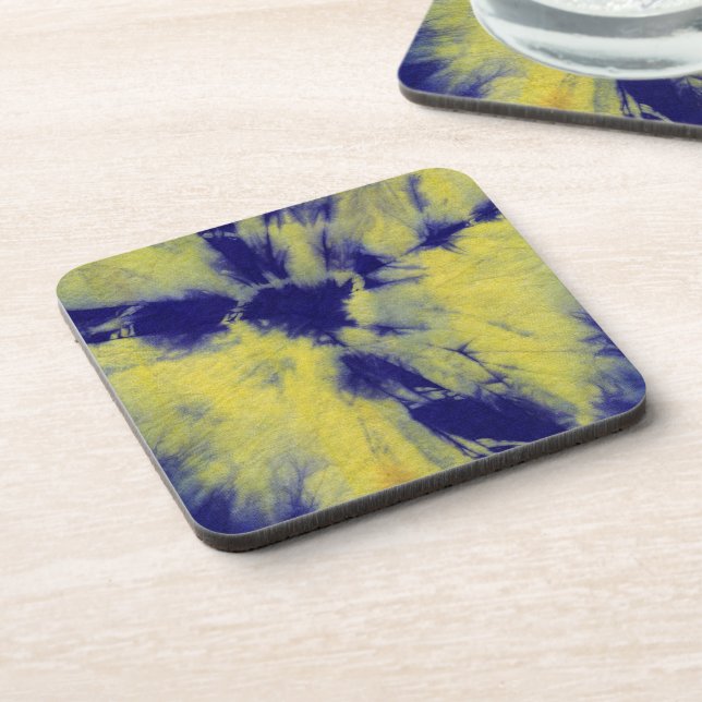 Tye Dye Composition No. 11 by Michael Moffa Coaster (Left Side)