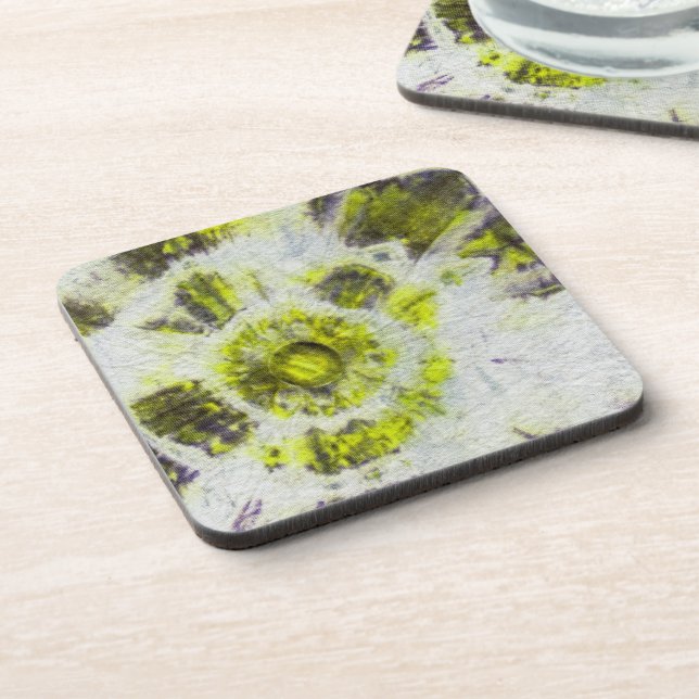 Tye Dye Composition No. 3 by Michael Moffa Coaster (Left Side)