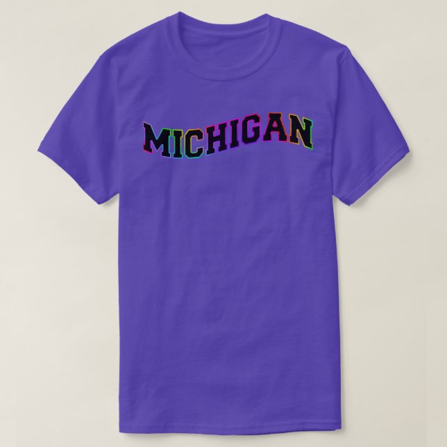 Tye Dye Michigan  T-Shirt (Design Front)