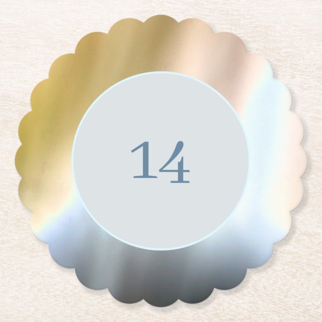 Tye Dye Paper Coaster (Front)