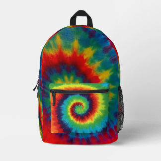 Tye dye print cut sew bag pack