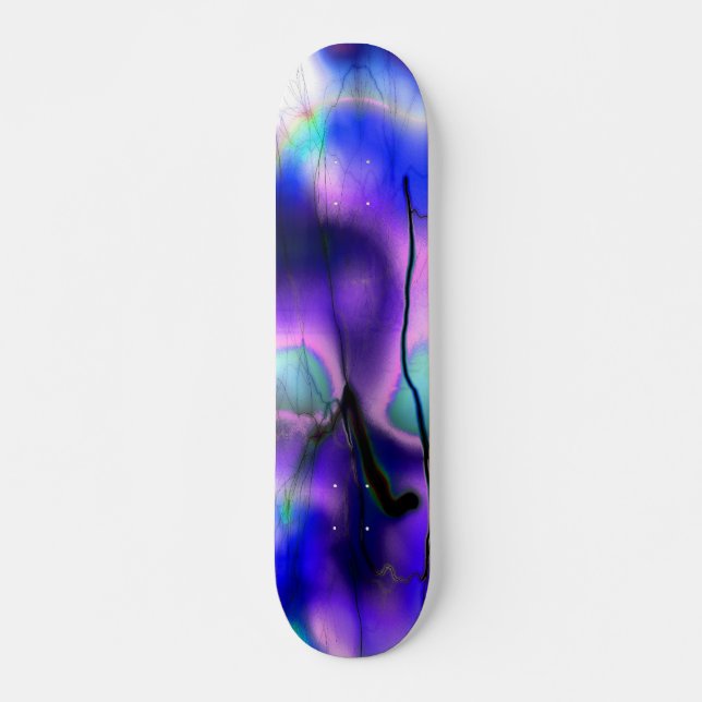 Tye dye with lightening skateboard (Front)