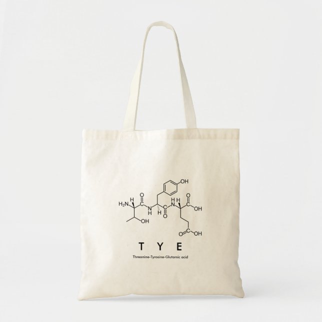 Tye peptide name bag (Front)
