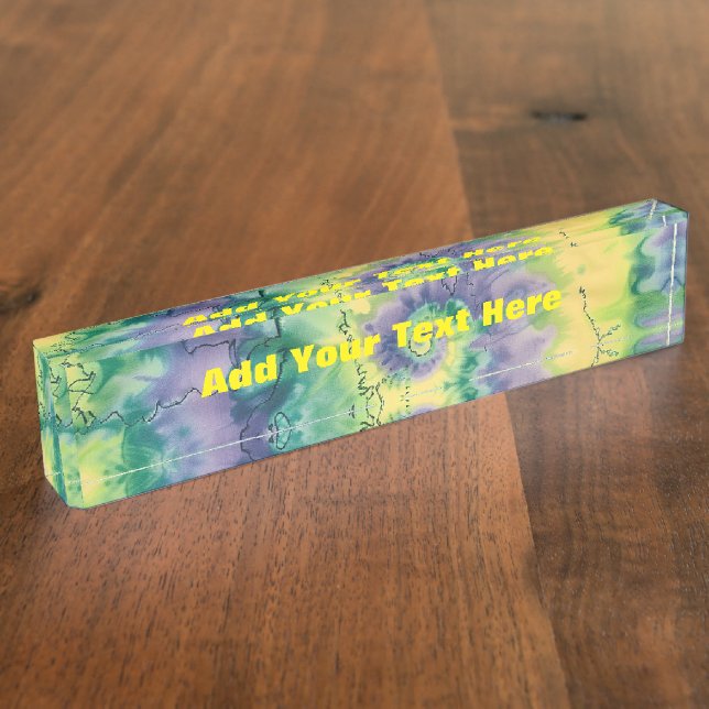 TyeDye Nameplate (Side)