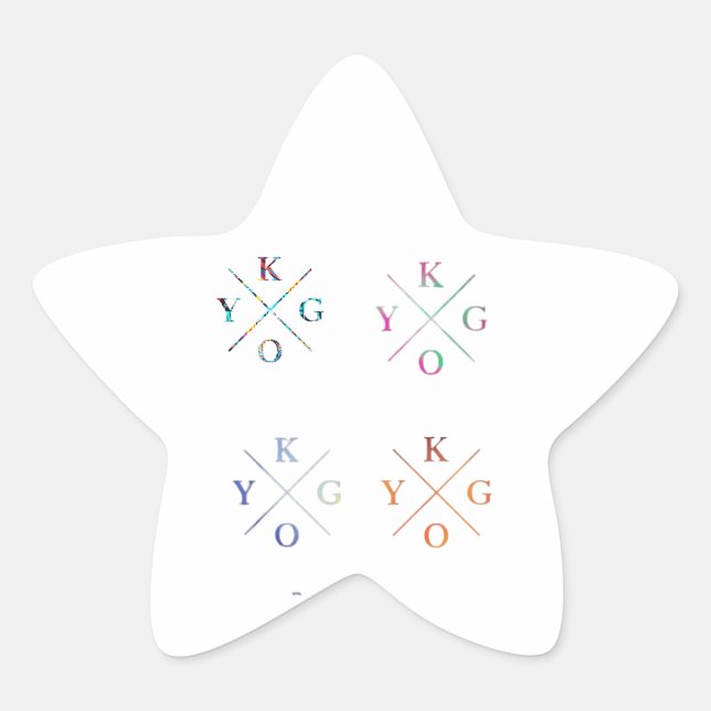 tygo 4 pack star sticker (Front)