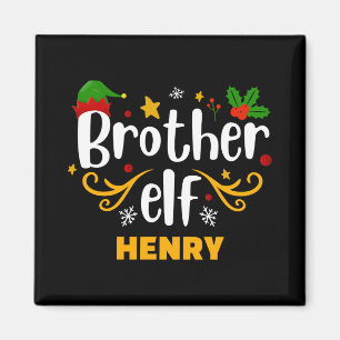 Tygraphy Brother Elf Fun Family Matching T Shirt Magnet