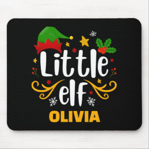 Tygraphy Little Elf Fun Family Matching T Shirt Mouse Pad