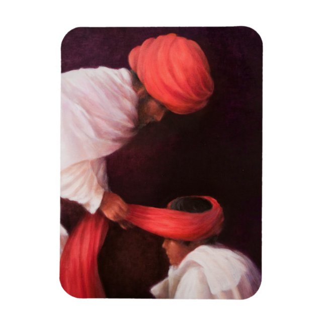 Tying a Turban 2010 Magnet (Vertical)