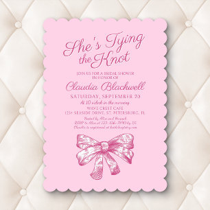 Tying the Knot Bridal Shower Invitation