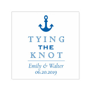 Tying the Knot   Personalised Self Inking Stamp