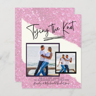 Tying The Knot - Photo Engagement Party Invitation