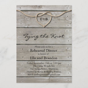 Tying the Knot Rehearsal Dinner Invitation