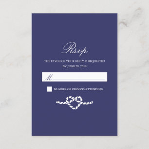Tying The Knot Response Card