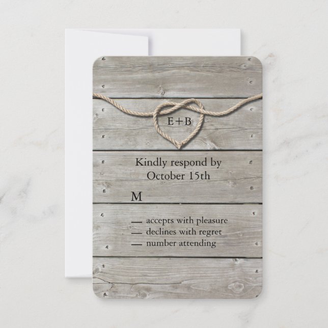 Tying the Knot RSVP Card (Front)