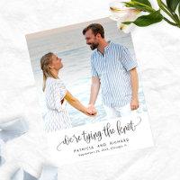 Tying The Knot Wedding Save The Date Photo