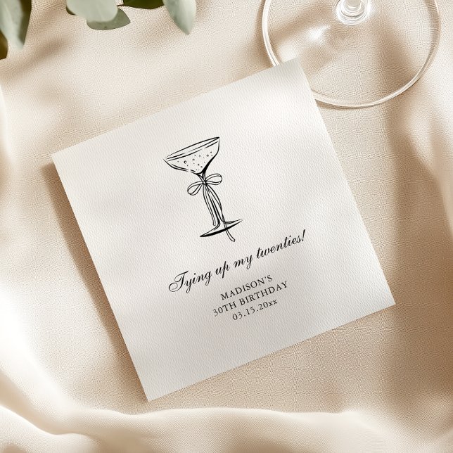 Tying up my Champagne Party Napkin (Creator Uploaded)