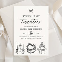 Tying Up My Twenties Coquette Bow 30th Birthday