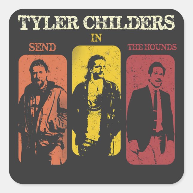 Tyler Childers Music Shirt Square Sticker (Front)
