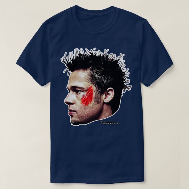 Tyler Durden Scars T-Shirt (Design Front)