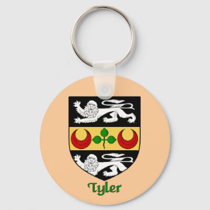 Tyler Family Shield Keychain