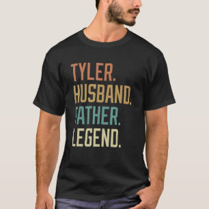 Tyler Husband Father Legend Father's Day Retro T-Shirt