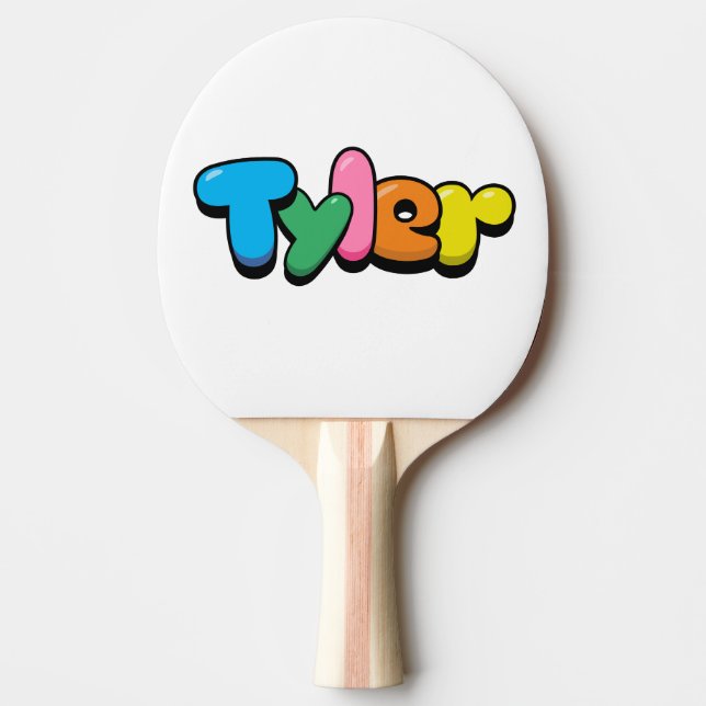 Tyler Ping Pong Paddle (Front)