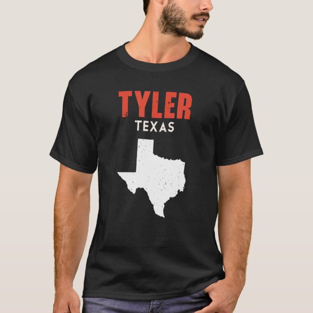 Tyler Texas USA State America Travel Texan T-Shirt (Front)