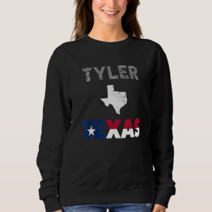 Tyler TX Texas flag tourist native souvenir Sweatshirt