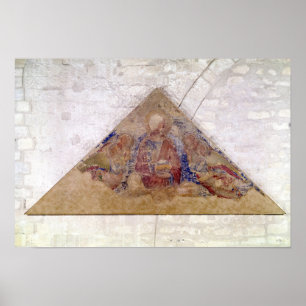 Tympanum depicting the Saviour Blessing, 1341 Poster