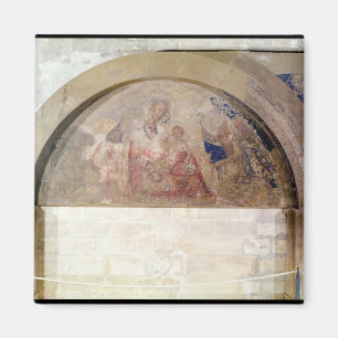 Tympanum depicting the Virgin of Humility Magnet