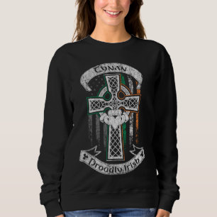 Tynan surname family Irish Americans flag Ireland Sweatshirt