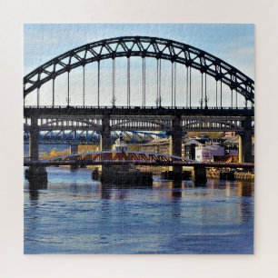 Tyne Bridge Newcastle UK Photo Square Jigsaw Puzzle