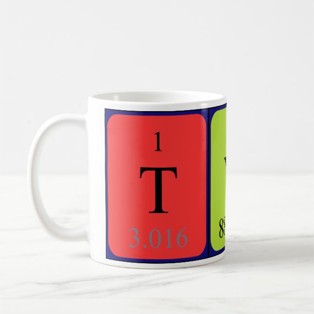 Tyne periodic table name mug (Left)