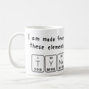 Tyne periodic table name mug