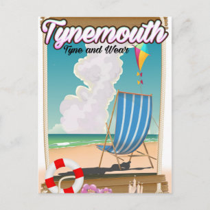 Tynemouth Tyne and Wear, Travel poster Postcard