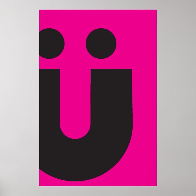 TYP(O) Creations: Umlaut Ü Poster (Front)