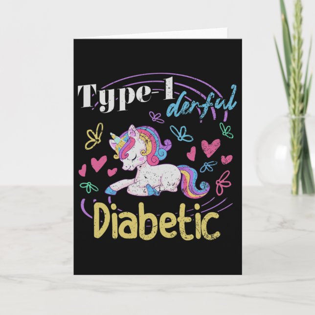 Type 1 Derful T1d Diabetes  Card (Front)
