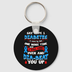 Type 1 Diabetes Awareness 1 Key Ring