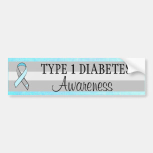 Type 1 Diabetes Awareness Bumper Sticker