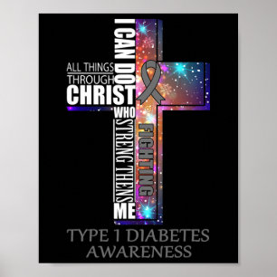 Type 1 Diabetes Awareness - Christmas Gift Poster