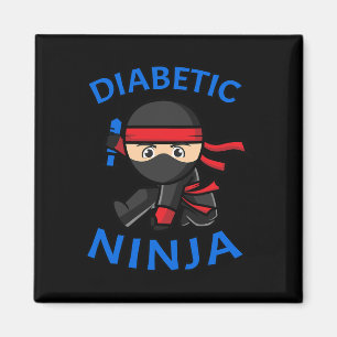Type-1 Diabetes Awareness Diabetic Ninja T1d Kids Magnet