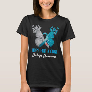 Type 1 Diabetes Awareness Hope For A Cure Mum T-Shirt