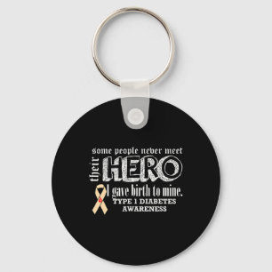 Type 1 Diabetes Awareness Key Ring