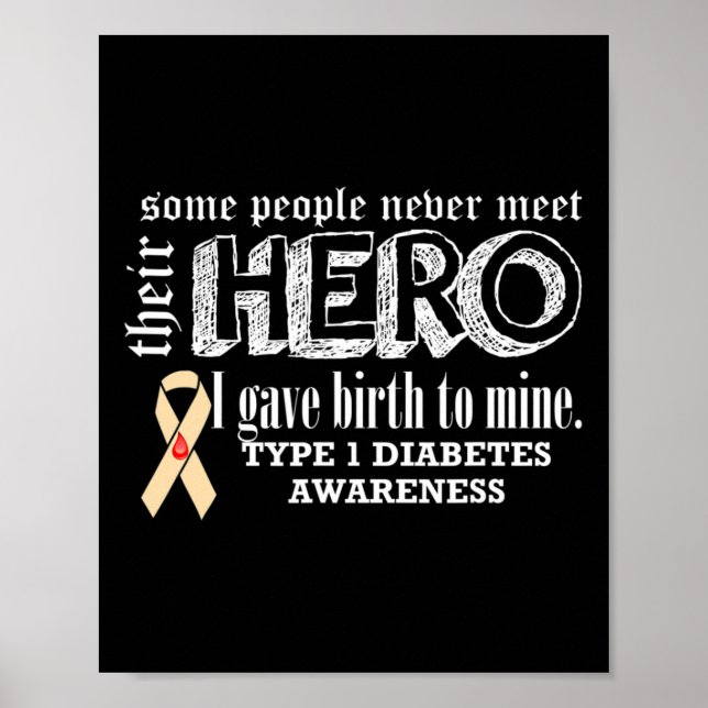 Type 1 Diabetes Awareness  Poster (Front)