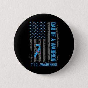 Type 1 Diabetes Awareness T1d Dad Of Warrior Type 6 Cm Round Badge
