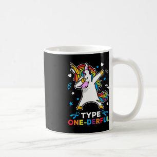 Type 1 Diabetes Awareness Unicorn Type One-Derful Coffee Mug