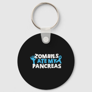 Type 1 Diabetes Awareness Zombies Ate My Pancreas Key Ring